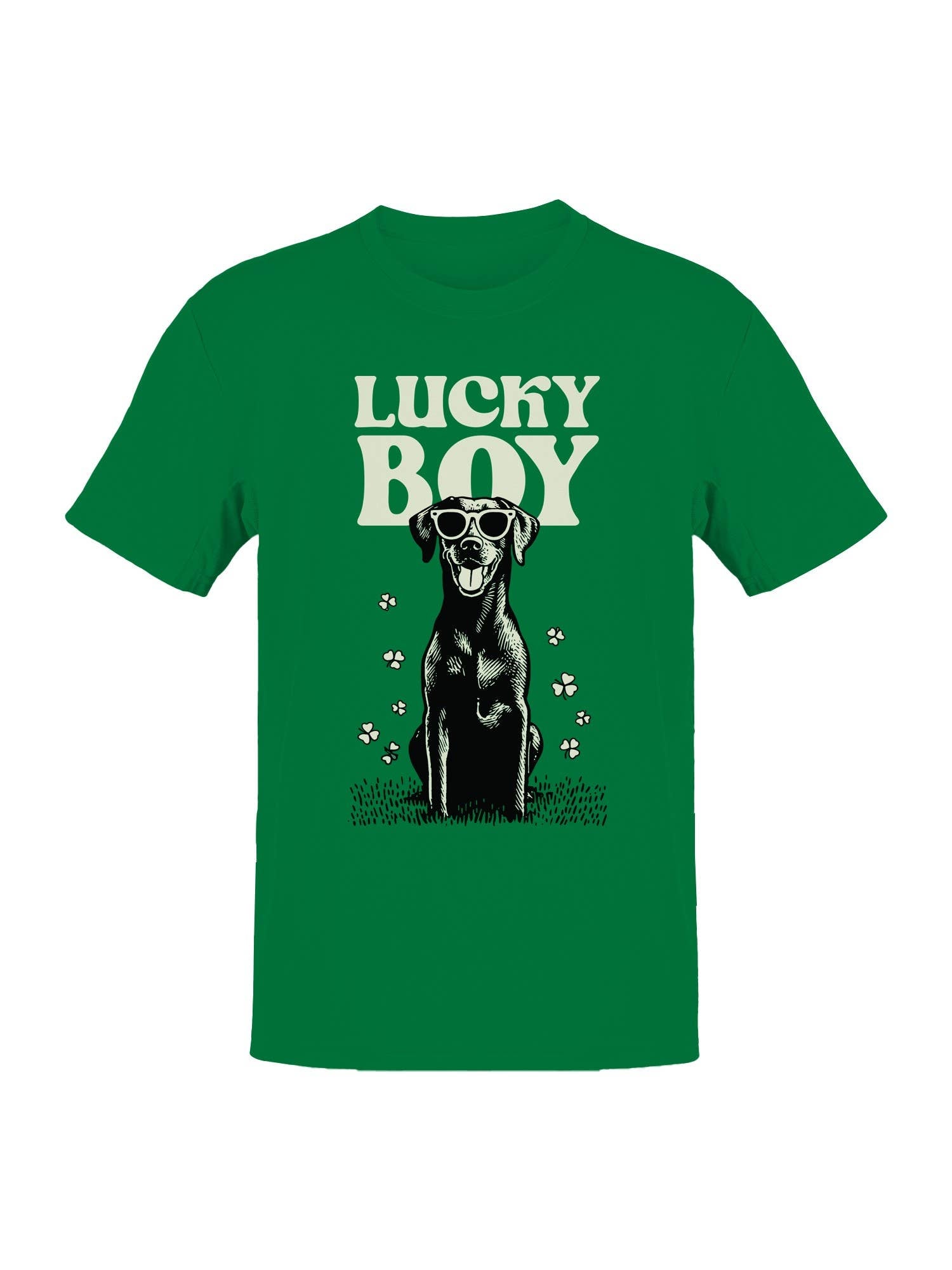 St. Patrick's Day Lucky Boy Dog Shades Men's Tee