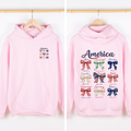 America, Bows, Colorful, 4th of July, USA Sweatshirt