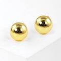 Gold-Dipped Brass Ball Earring