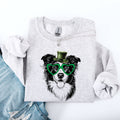 Border Collie, Dog, St Patrick's Day, Lucky Irish Sweatshirt