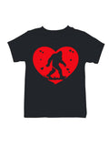 Sasquatch Valentine Heartbeat Youth's T-Shirt