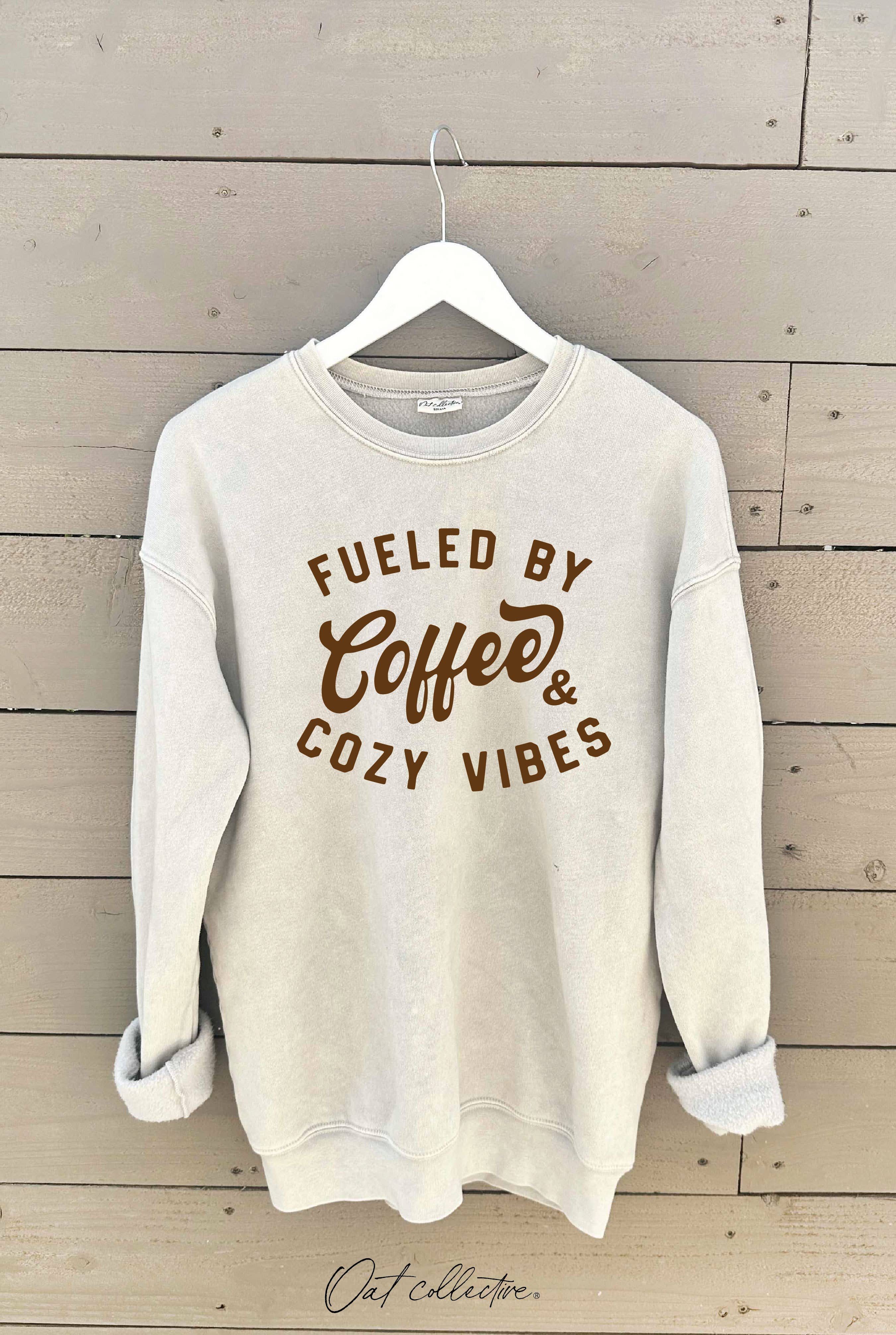 Fueled By Coffee Mineral Graphic Sweatshirt