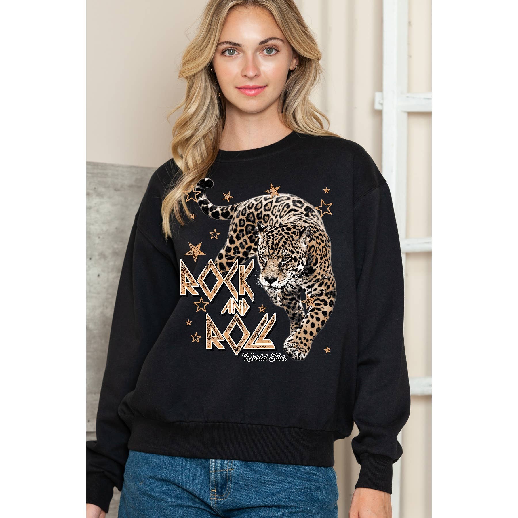 Rock N Roll World Tour Crewneck Sweatshirt