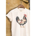 Floral Chicken Vintage Graphic Plus Tee