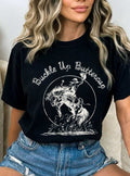 Buckle Up Buttercup Rodeo Cowboy Graphic Tshirts