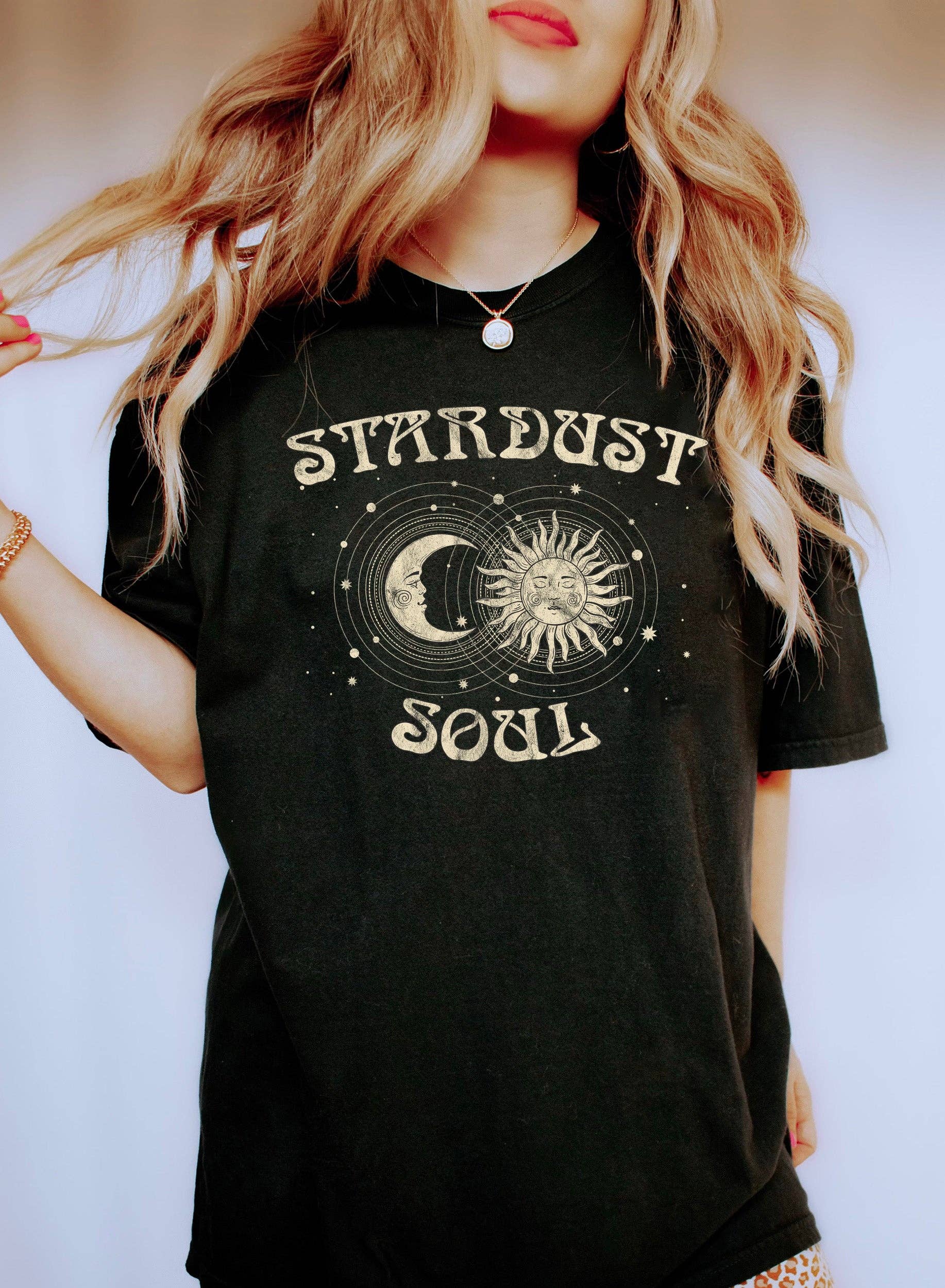 Stardust Soul Sun and Moon Celestial T-Shirt