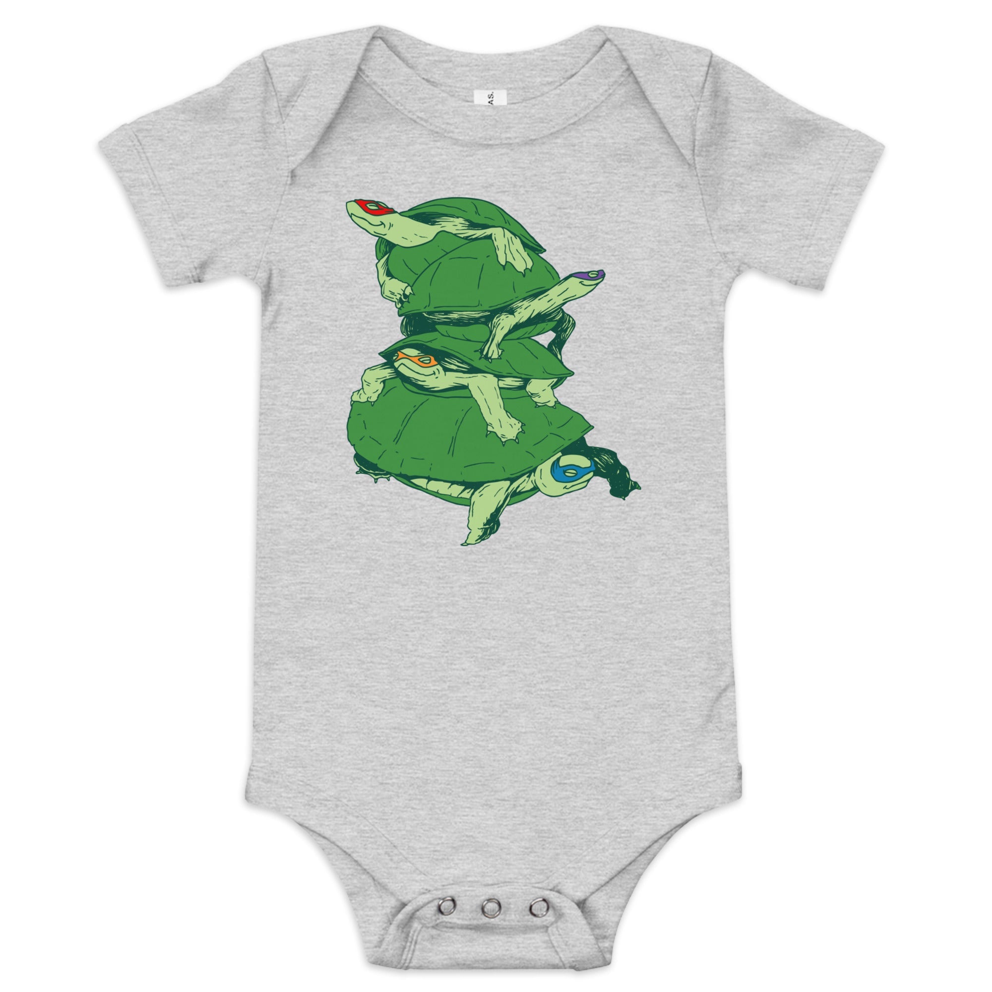 Masked Turtles Kid's Onesie