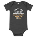 Survived Another Meeting Kid's Onesie
