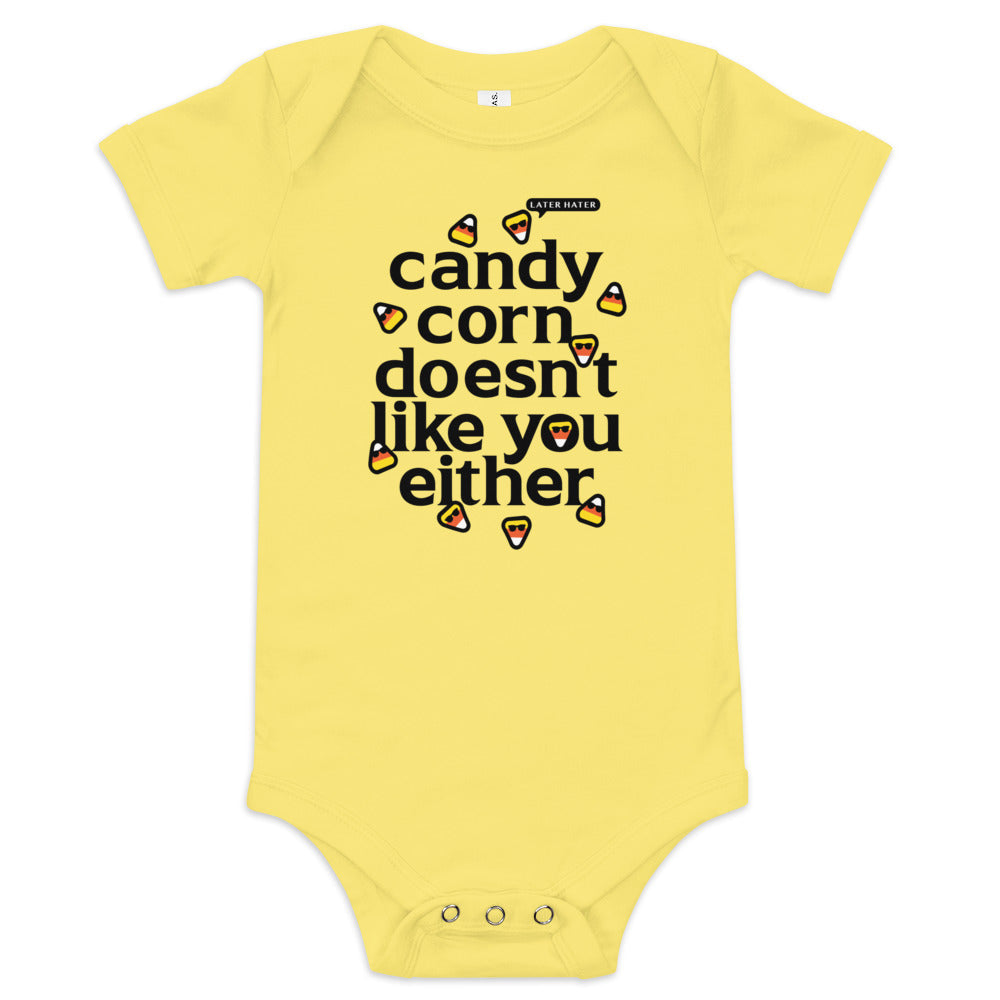 Candy Corn Doesn't Like You Either Kid's Onesie