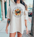 I Am Strong Biblical Floral Bk T-Shirt