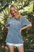 Football Mom Oversized Graphic Top