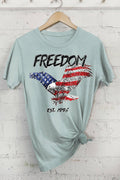 Ameraca Freedom Flag Eagle Graphic Tshirts