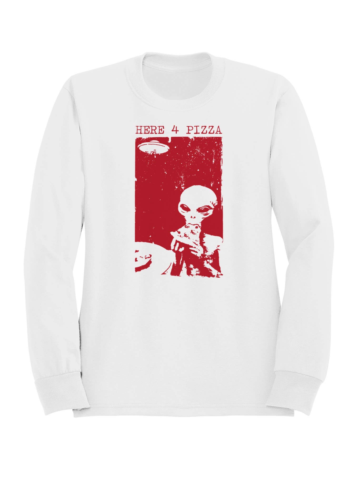 Alien Craving: Here For Pizza Women's Sweatshirt