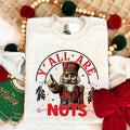 Yall Are Nuts Christmas 2025 Long Sleeve Shirt | Gildan