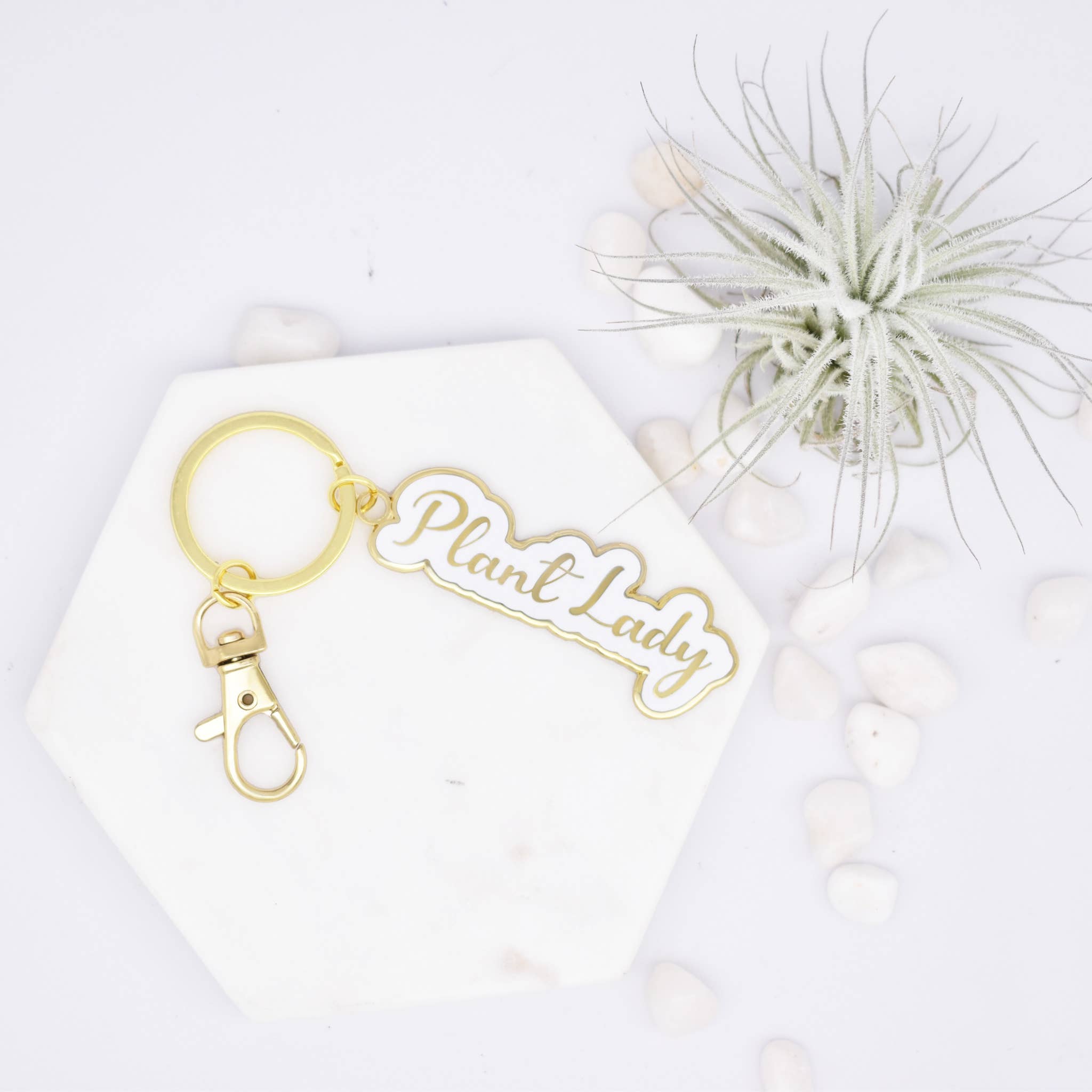 Women's Favorite Plant Lady Keychain For the Green Thumb