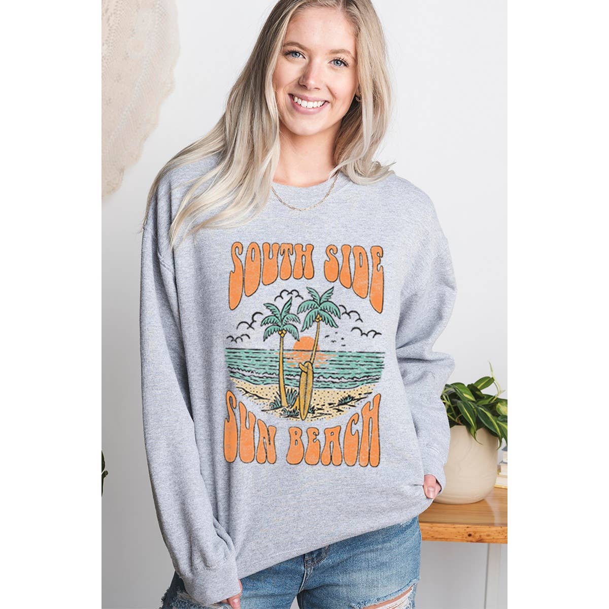 Southside Sun Beach Vintage Graphic Sweatshirts