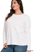 .....SI-24987 Plus Cotton Crew Neck  Long Sleeve T Shirts