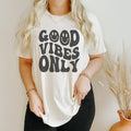 Good Vibes Only Happy Face Tee | Retro Shirt