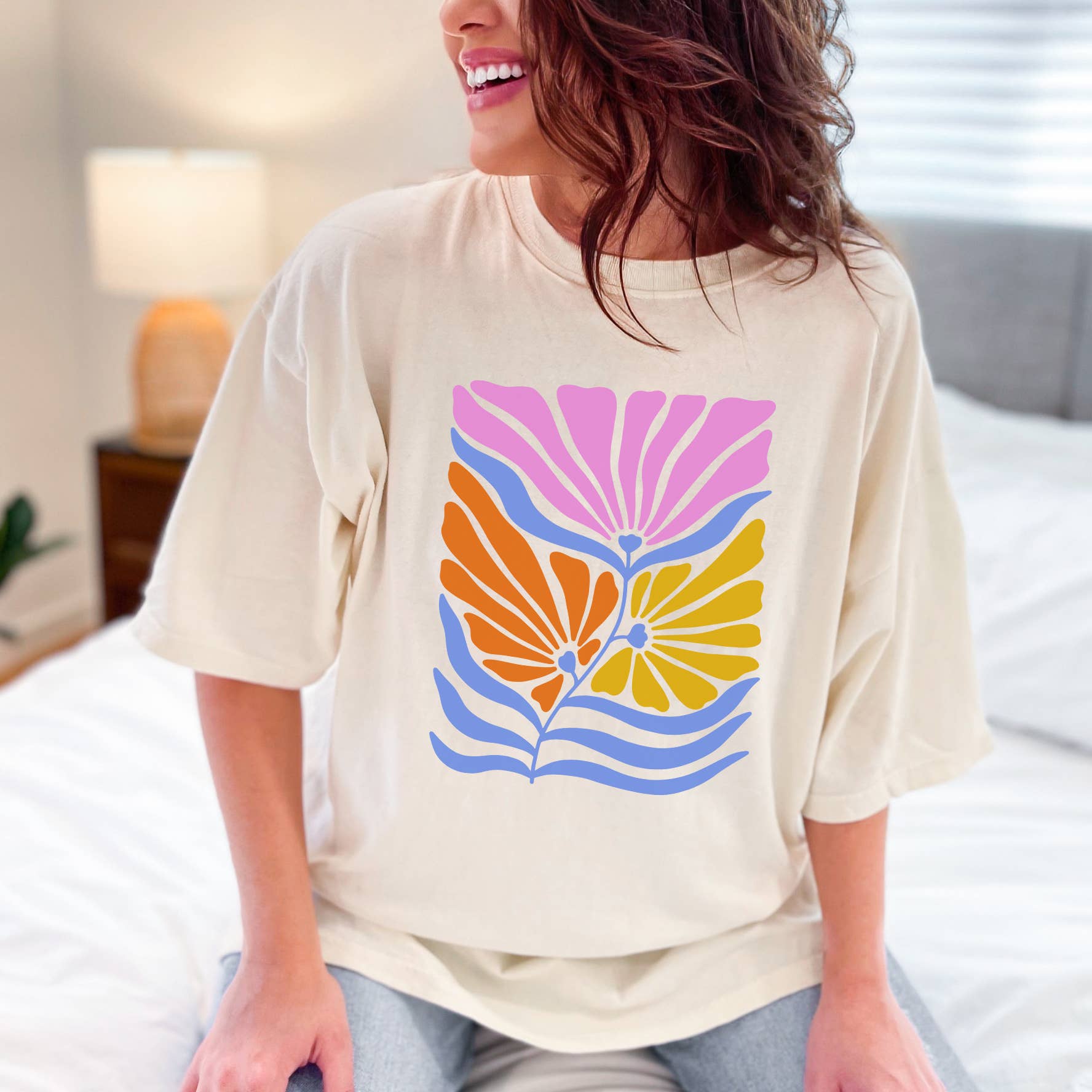 Bright Flowers Tee | Floral | Sizes S-2XL