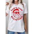 Santa Relaxed Fit Women's Screen Printed T-Shirt