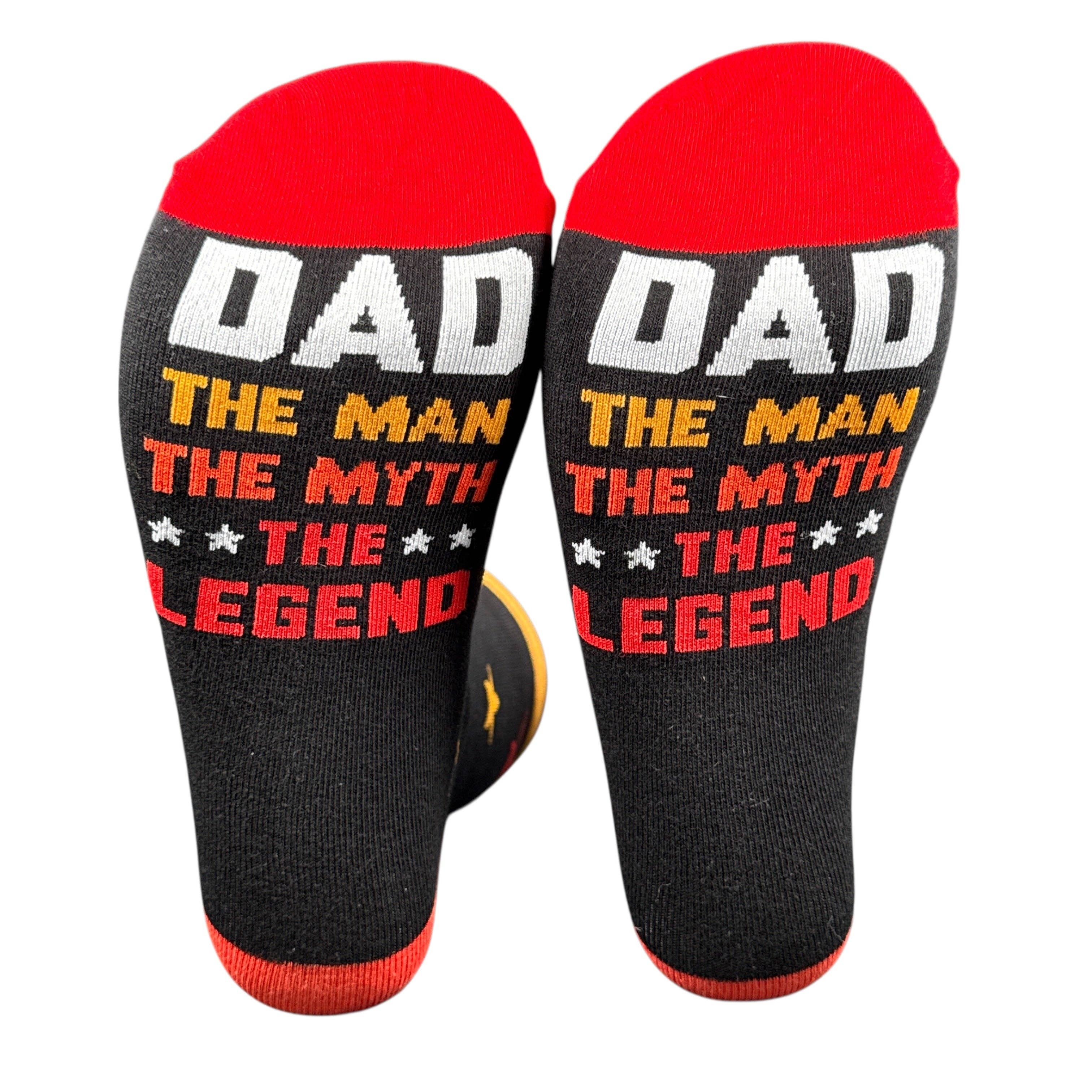 Dad the Man the Myth the Legend Socks