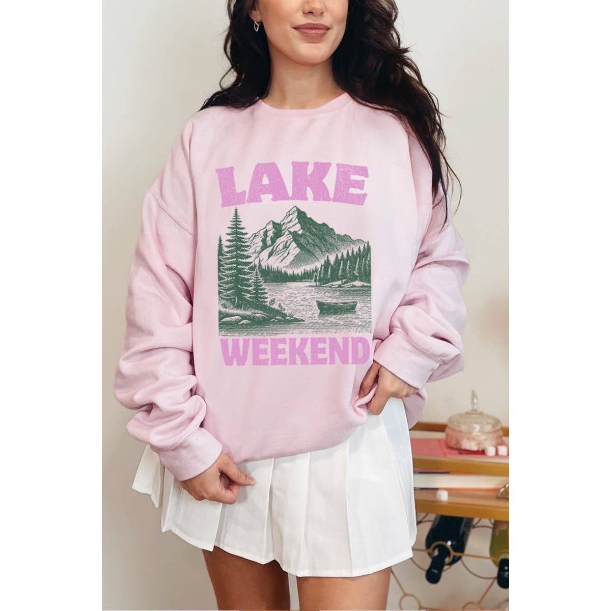 Lake Weekend Vintage Graphic Sweatshirts