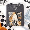 Vintage Ghost Halloween, Botanica Autumn, Fall T-Shirt