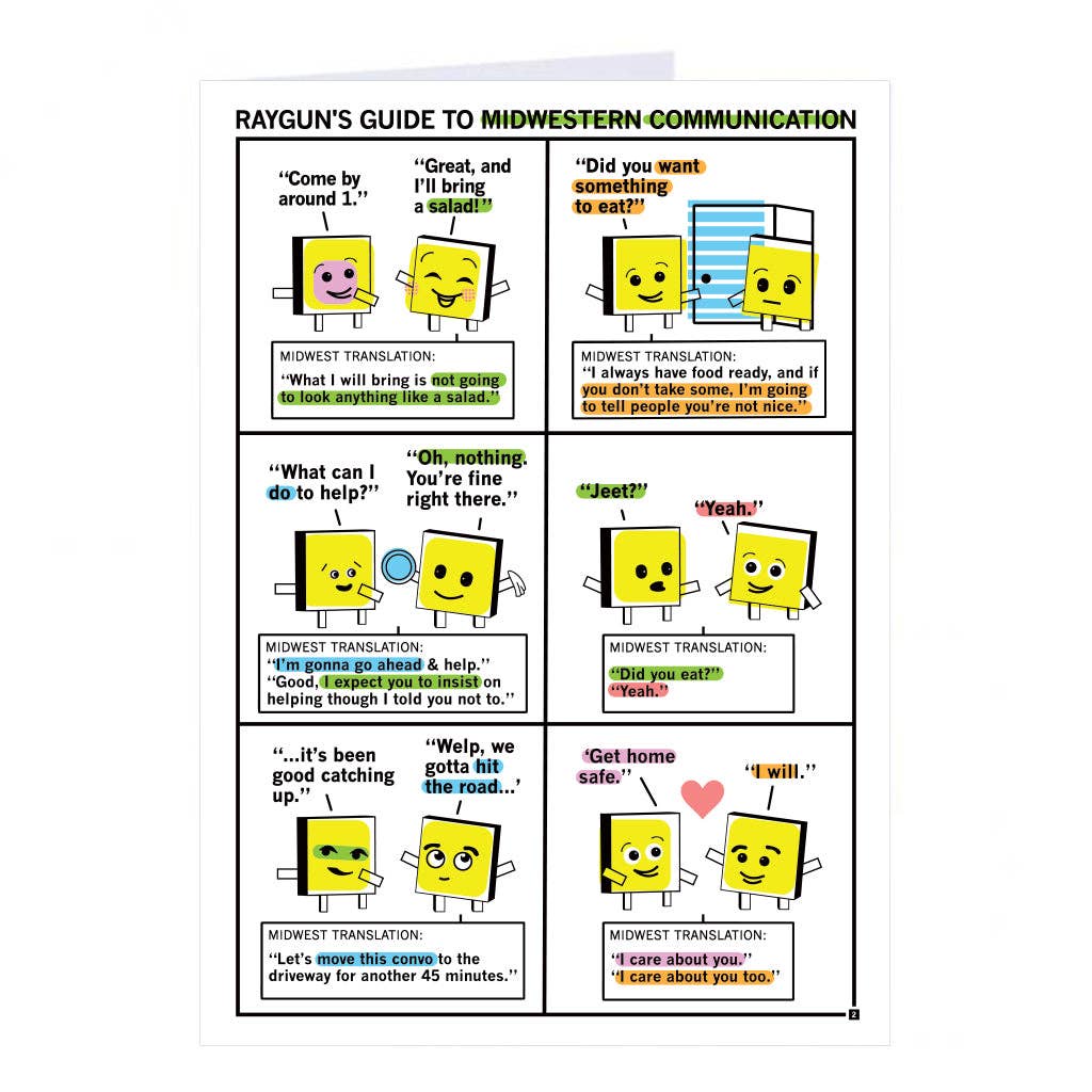 Midwestern Communication Green Greeting Card