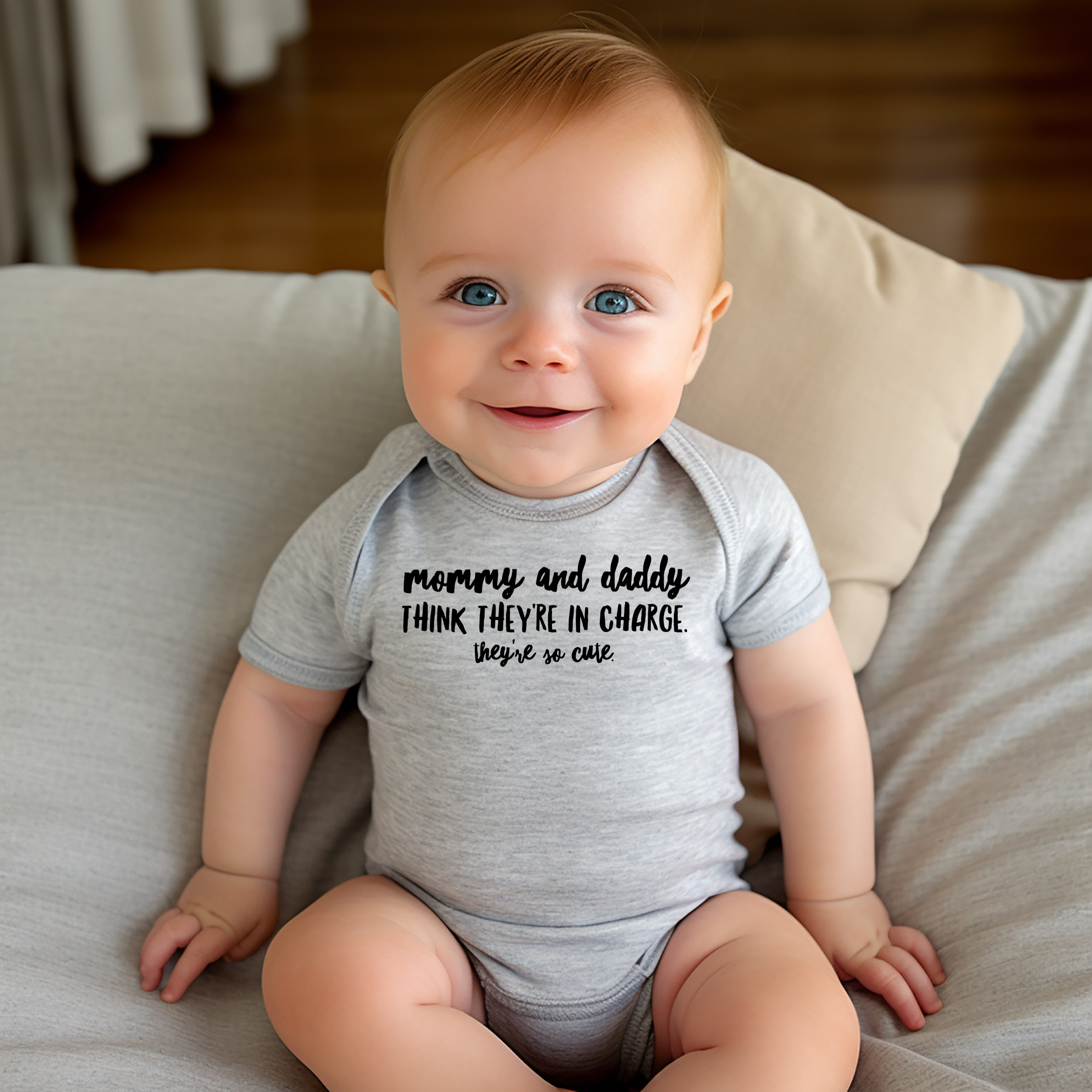 Mommy and Daddy Think They're in Charge Baby Onesie