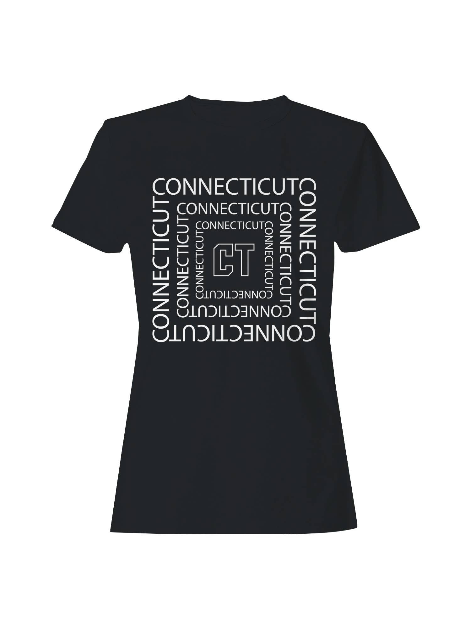 Connecticut Ct Spiral Design Women's T-Shirt