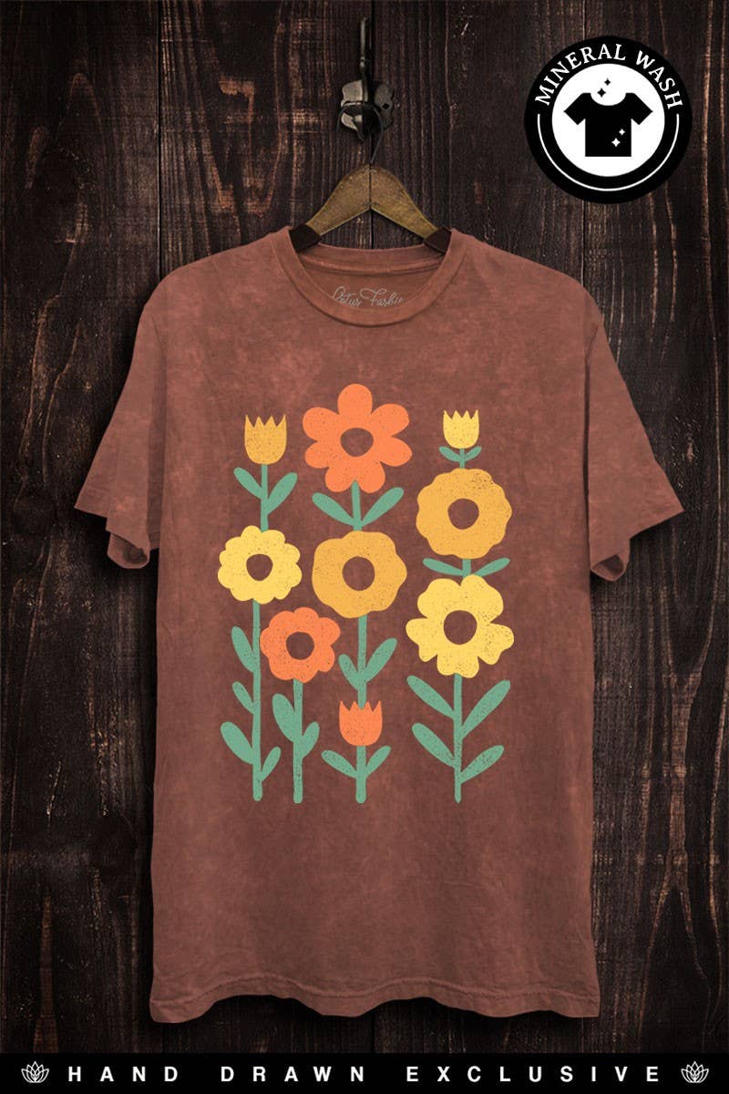 Grow Together Flowers Graphic Top
