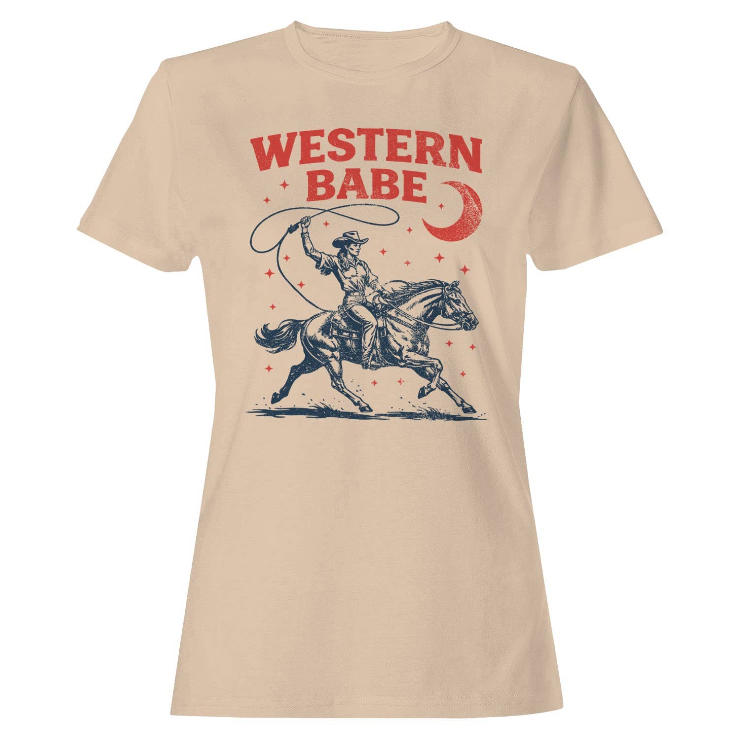 Western Babe Rodeo Women's T-Shirt Natural