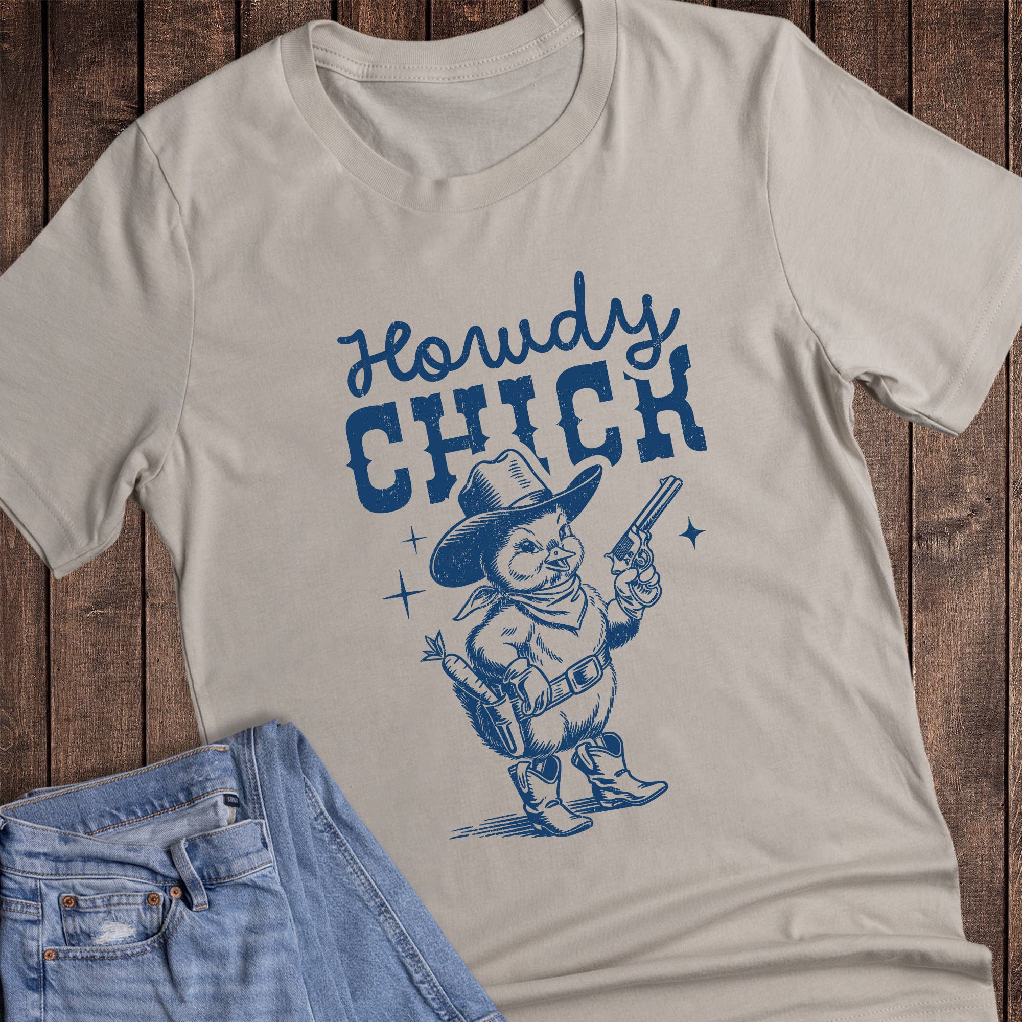 Easter Western Howdy Chick Graphic Tee