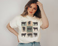 Retro Boho Cow Graphic Tee