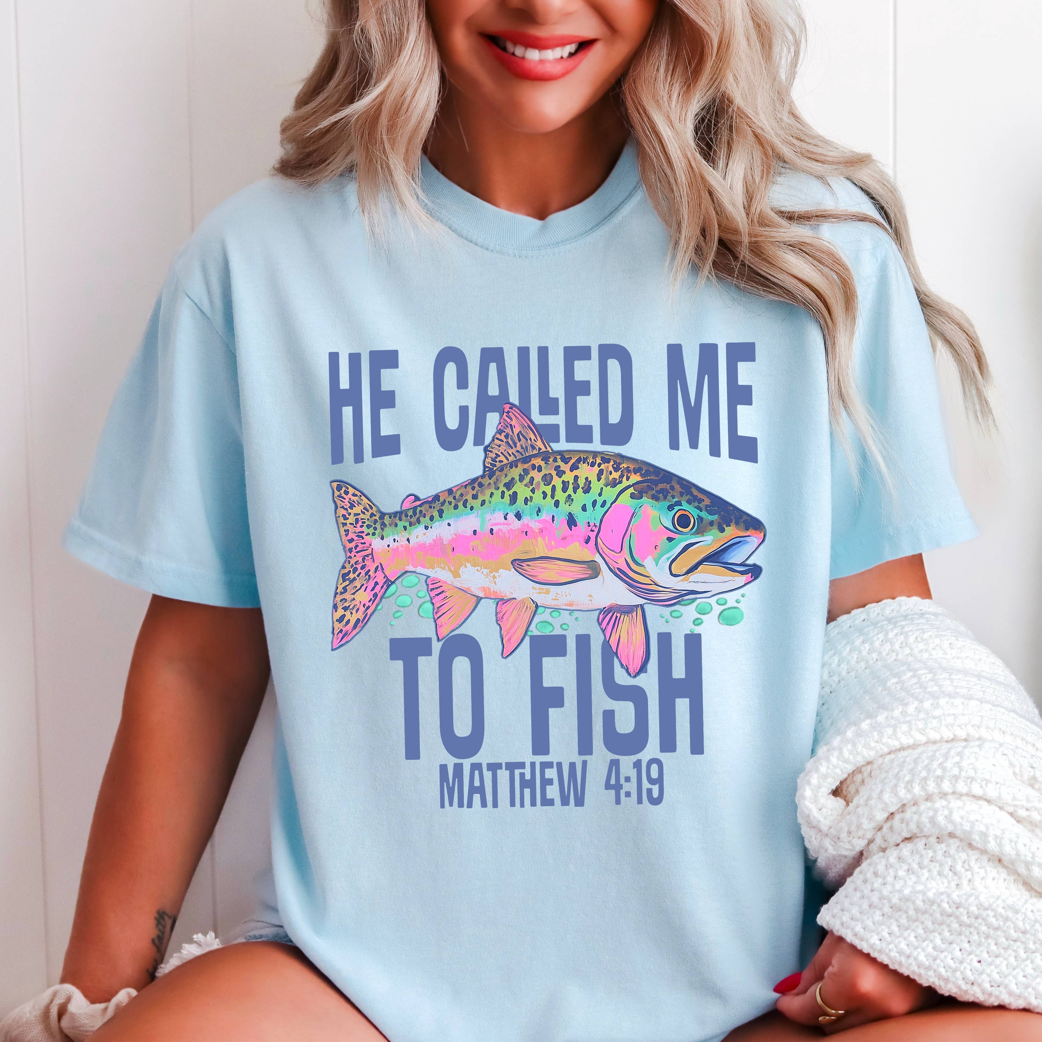 He Called Me To Fish Christian T-Shirt | Comfort Color