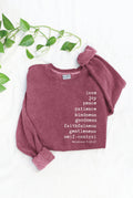 The Fruit of the Spirit Mineral Graphic Sweatshirt