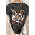 Tiger-Stay Wild Mineral Wash T Shirt
