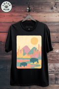 Roam Free Bison Graphic Top