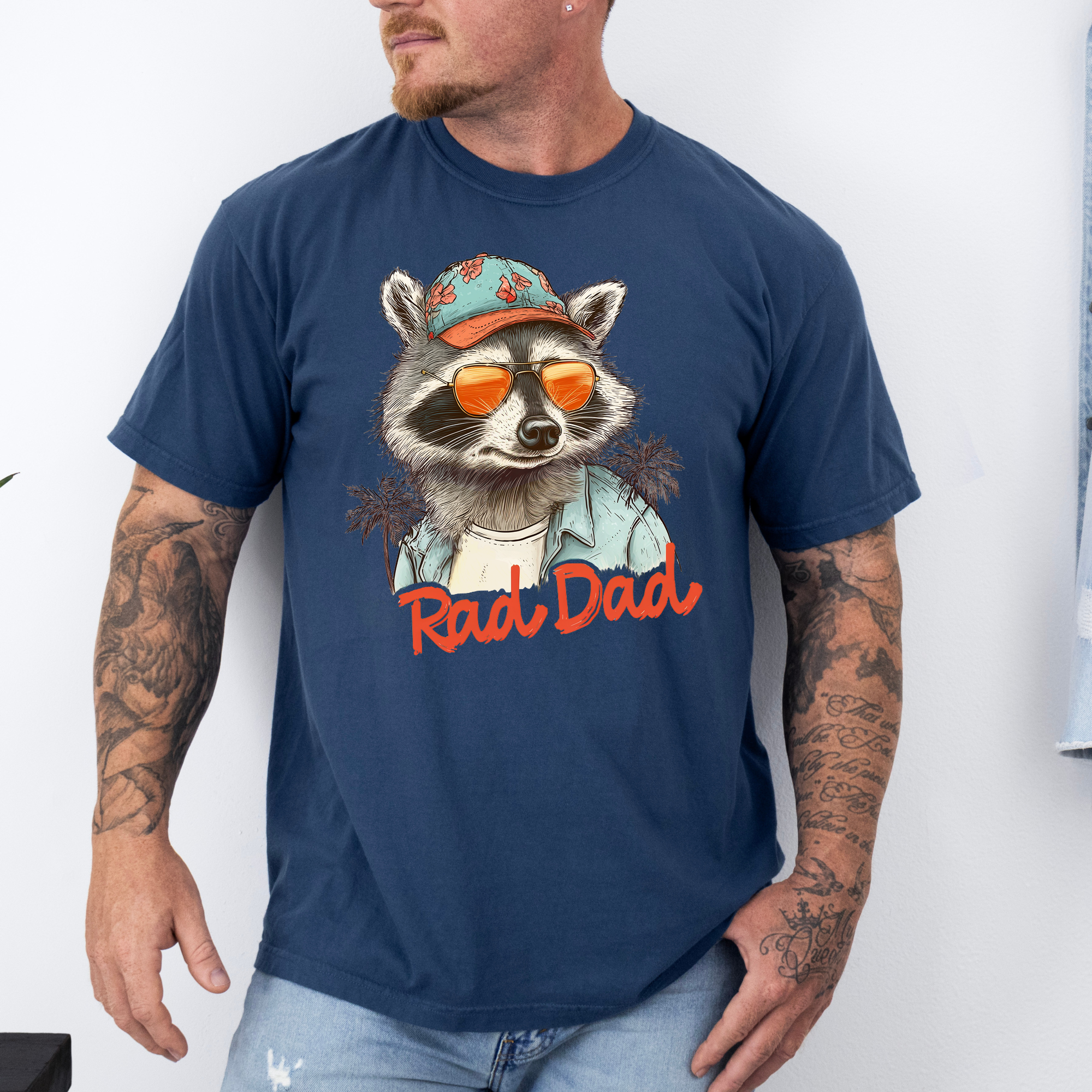 Fathers Day: Rad Dad On Midnight Comfort Colors