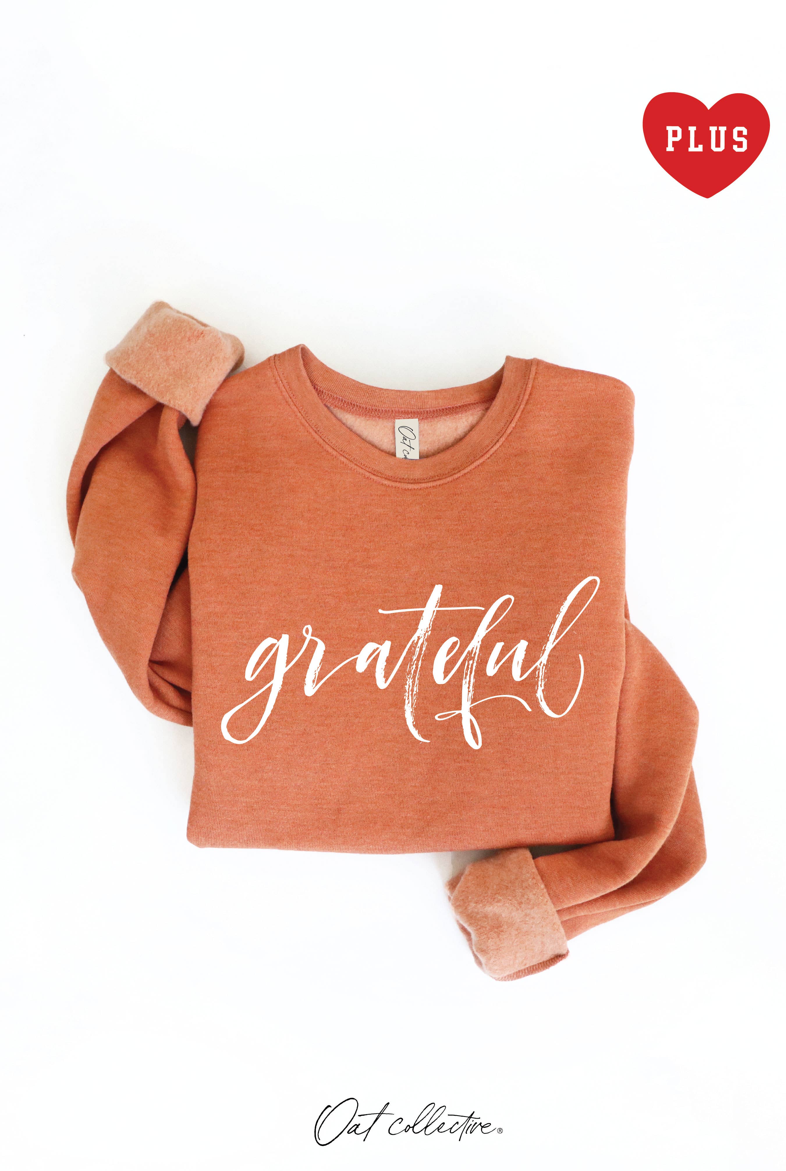 Grateful  Plus Graphic Sweatshirt