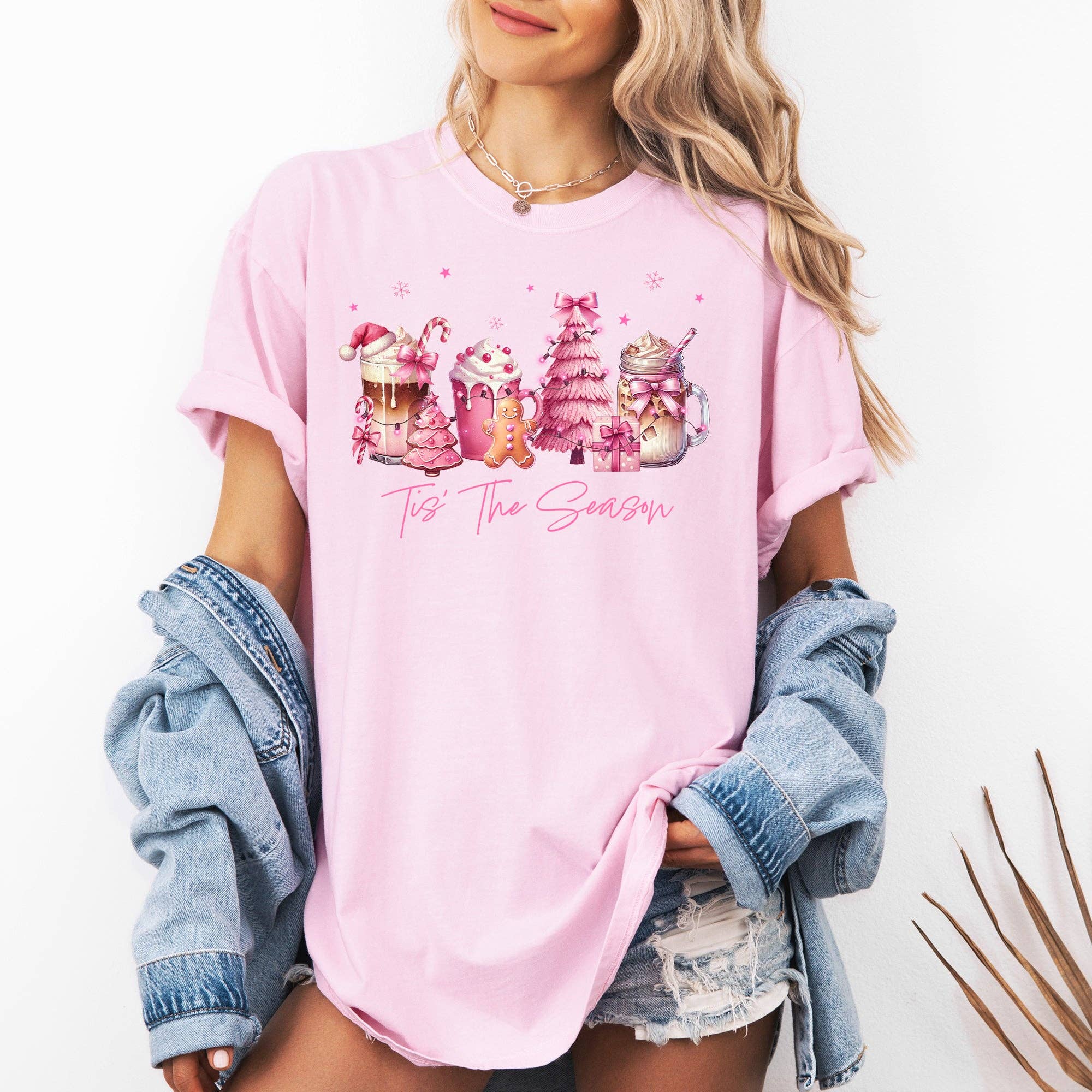Tis the Season, Coffee Drinks, Pastel, Christmas Tshirt