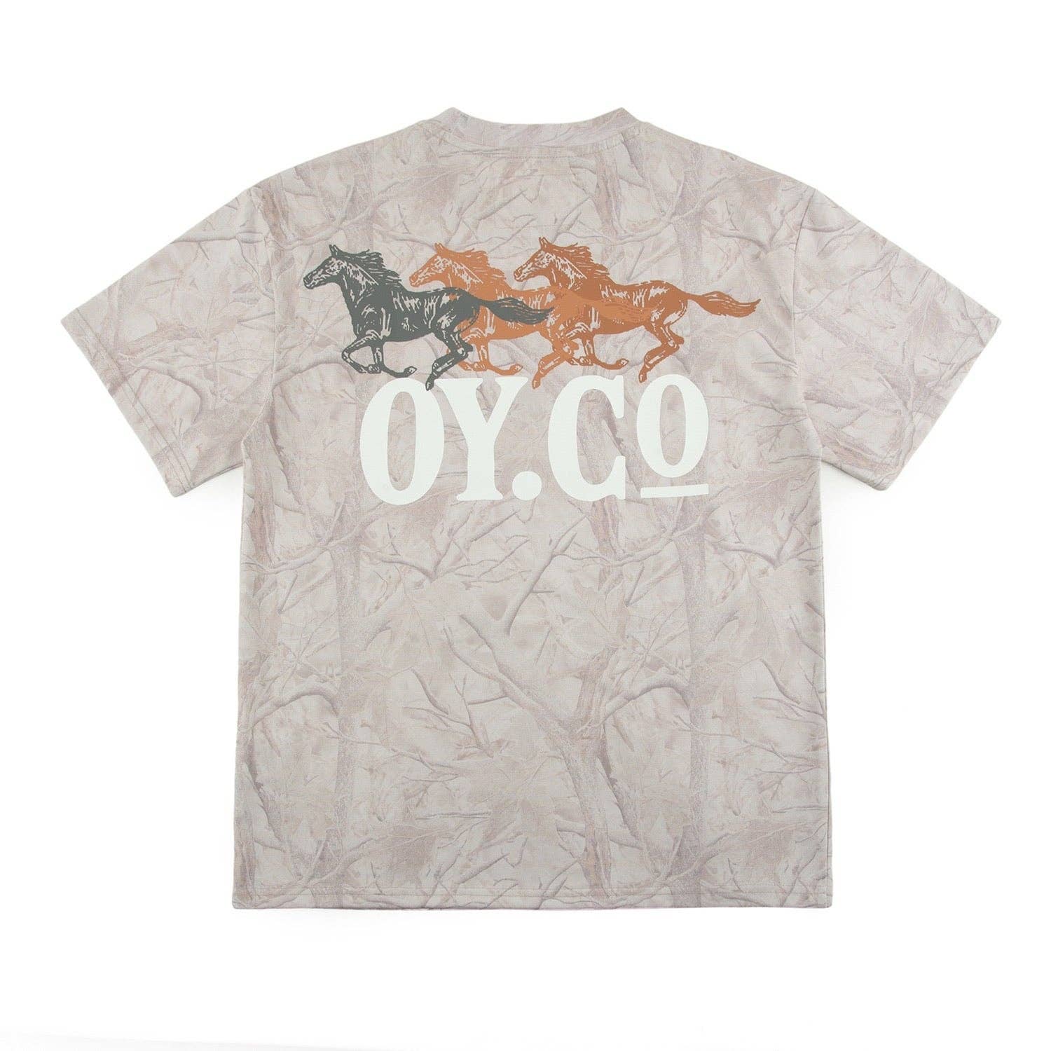 Wild Horses Boxy Tee (Faded Camo)