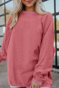 66 Fall 2026 Ribbed Corduroy Oversized Sweatshirt (S-2XL)