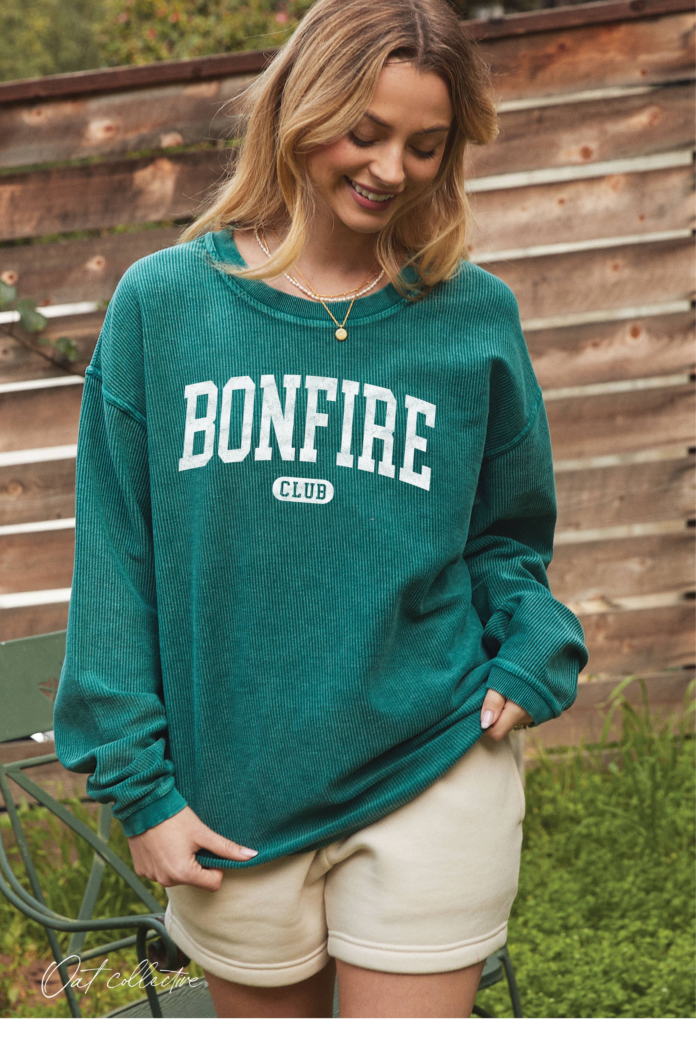 Bonfire Club Thermal Vintage Pullover