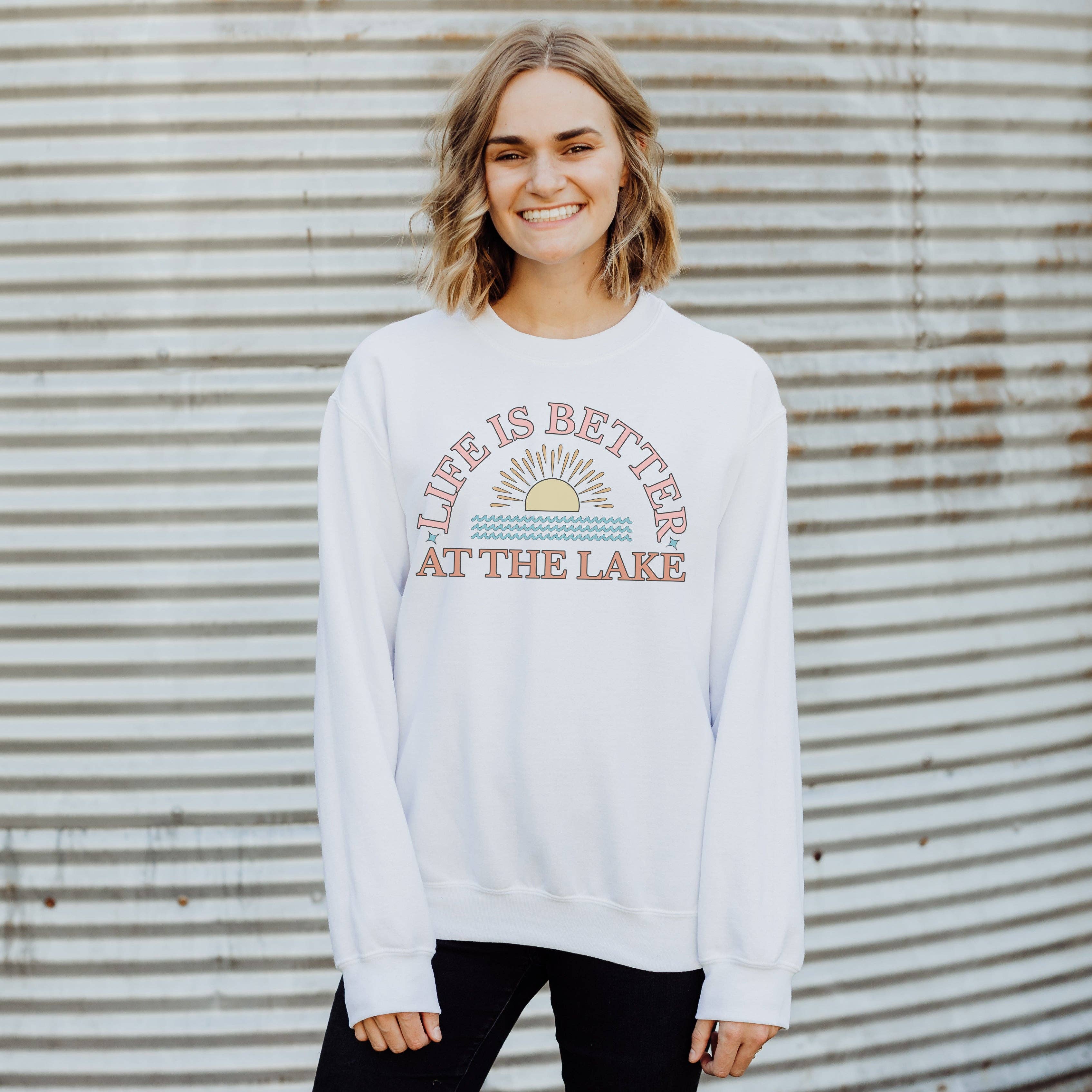 Life Is Better At the Lake Crewneck Sweatshirt | Sizes S-2XL