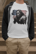 Bigfoot Us Flag T-Shirt (Grey)