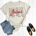 Faith Faux Glitter Christmas Isaiah 9:6 Graphic Tee