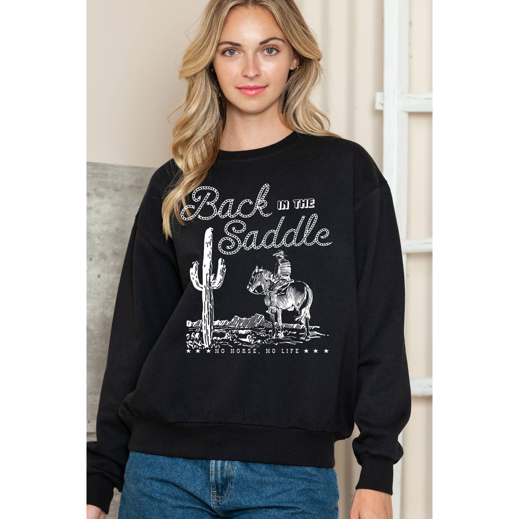 Back in the Saddle Crewneck Sweater