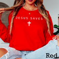 Jesus Saves Christian Long Sleeve Shirt|Gildan