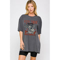 Rock and Roll Graphic Oversized Tee